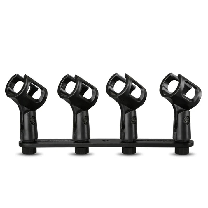 A18 Four-headed Microphone Clip Aluminum Pole Microphone Accessories